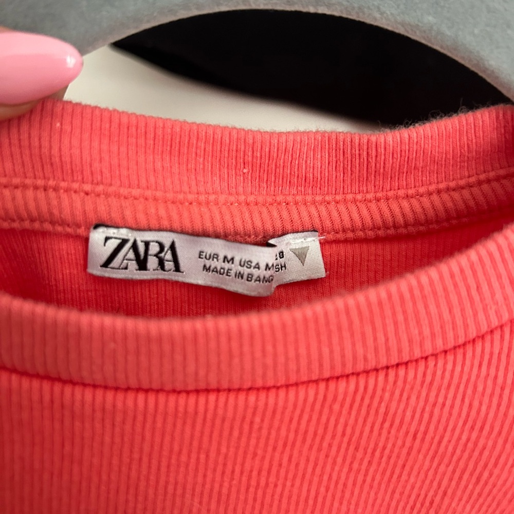 ZARA Ruffle Ribbed Shirts *BUNDLE* - Picture 3 of 3